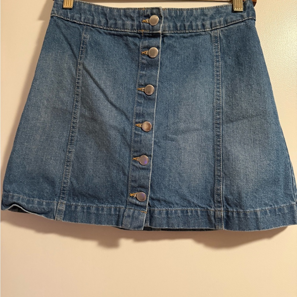 H&M Blue Denim Mini Skirt